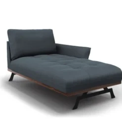 CXL By Christian Lacroix Méridiennes Méridien 1 Place En Tissu Structuré Bleu