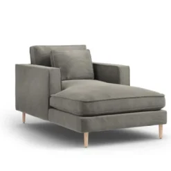 CXL By Christian Lacroix Méridiennes Méridien 1 Place En Tissu Structuré Gris Clair