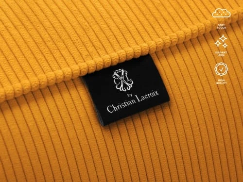 CXL By Christian Lacroix Méridiennes Méridien 1 Place En Tissu Structuré Jaune – Image 3