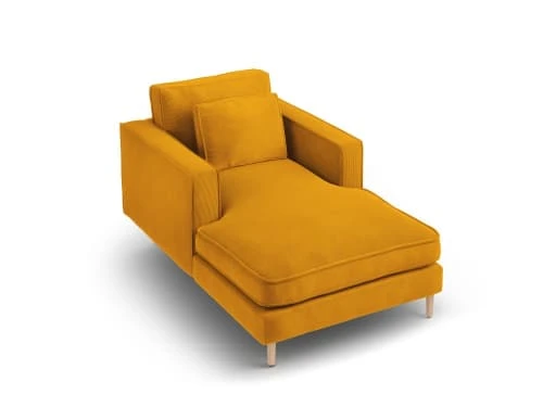 CXL By Christian Lacroix Méridiennes Méridien 1 Place En Tissu Structuré Jaune – Image 4