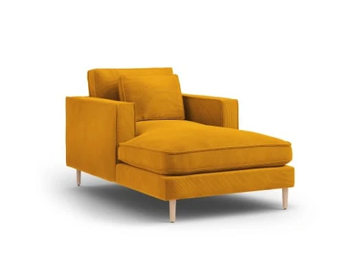 CXL By Christian Lacroix Méridiennes Méridien 1 Place En Tissu Structuré Jaune