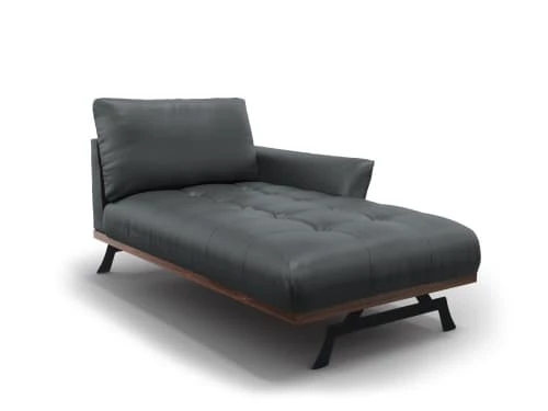 CXL By Christian Lacroix Méridiennes Méridien Cuir Cuirne 1 Place En Cuir Cuir Bleu Gris