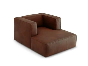 CXL By Christian Lacroix Méridiennes Méridien Cuir Cuirne 1 Place En Cuir Cuir Cognac – Image 6