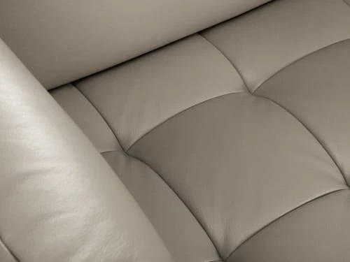 CXL By Christian Lacroix Méridiennes Méridien Cuir Cuirne 1 Place En Cuir Cuir Gris Clair – Image 4