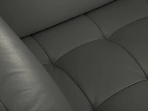 CXL By Christian Lacroix Méridiennes Méridien Cuir Cuirne 1 Place En Cuir Cuir Gris Foncé – Image 4