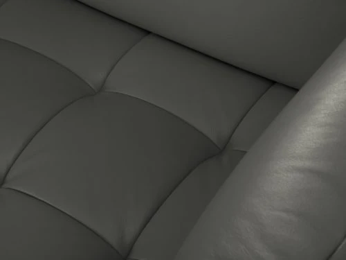 CXL By Christian Lacroix Méridiennes Méridien Cuir Cuirne 1 Place En Cuir Cuir Gris Foncé – Image 4