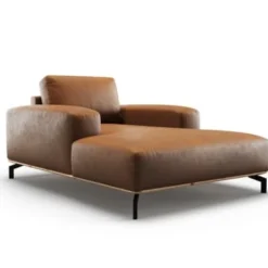 CXL By Christian Lacroix Méridiennes Méridien Cuir Cuirne 1 Place En Cuir Cuir Marron