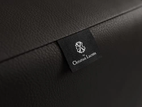 CXL By Christian Lacroix Méridiennes Méridien Cuir Cuirne 1 Place En Cuir Cuir Noir – Image 3