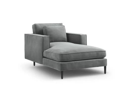 CXL By Christian Lacroix Méridiennes Méridien Veloursne 1 Place En Velours Gris Clair