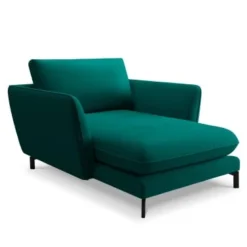 CXL By Christian Lacroix Méridiennes Méridien Veloursne 1 Place En Velours Pétrole