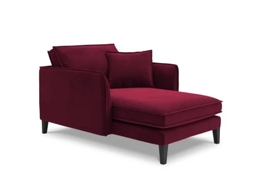 CXL By Christian Lacroix Méridiennes Méridien Veloursne 1 Place En Velours Rouge Foncé