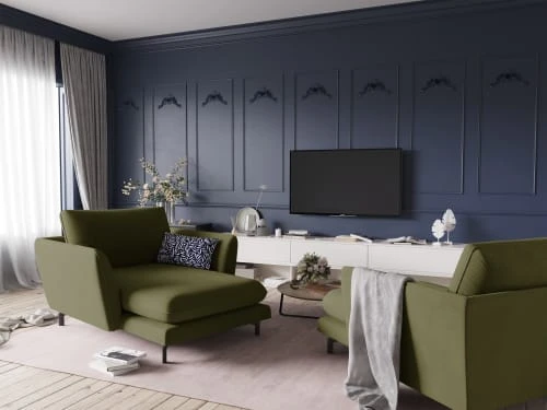 CXL By Christian Lacroix Méridiennes Méridien Veloursne 1 Place En Velours Vert – Image 2