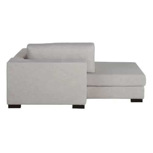 Maisons Du Monde Méridiennes Méridienne-coffre Droite Pour Canapé Modulable Gris Clair – Image 3