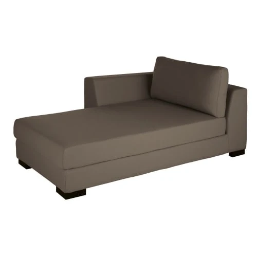 Maisons Du Monde Méridiennes Méridienne-coffre Gauche Pour Canapé Modulable Taupe – Image 2