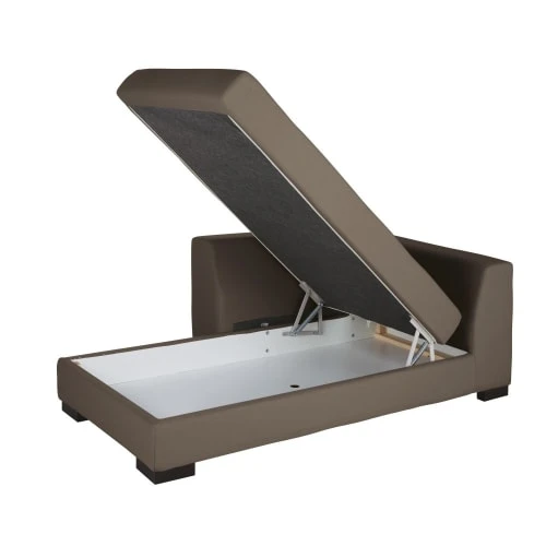 Maisons Du Monde Méridiennes Méridienne-coffre Gauche Pour Canapé Modulable Taupe – Image 3