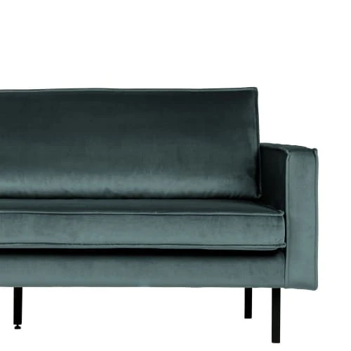 Bepurehome Méridiennes Méridienne Droite En Velours Bleu Canard – Image 2