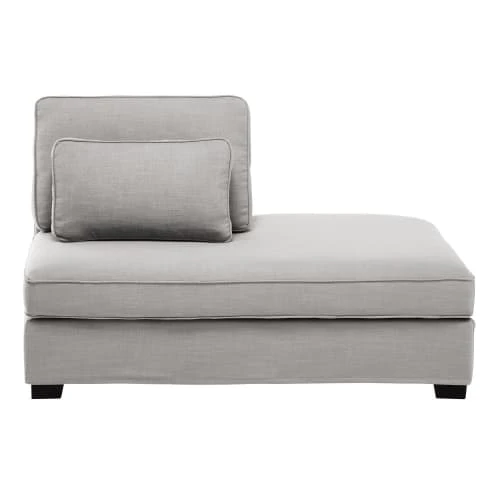 Maisons Du Monde Méridiennes Méridienne Droite Pour Canapé Modulable Gris Clair