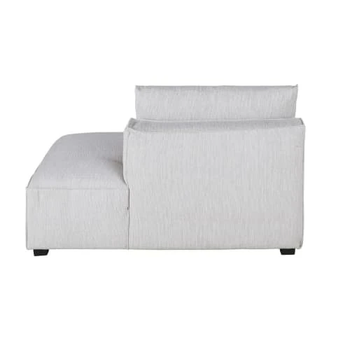 Maisons Du Monde Méridiennes Méridienne Droite Pour Canapé Modulable Gris Clair Chiné – Image 3