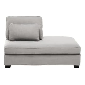 Maisons Du Monde Méridiennes Méridienne Droite Pour Canapé Modulable Gris Foncé Chiné – Image 6