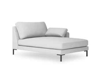 Micadoni Home Méridiennes Méridienne En Tissu Structuré Gris Foncé – Image 5