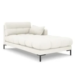 Micadoni Home Méridiennes Méridienne En Tissu Structuré Beige Clair