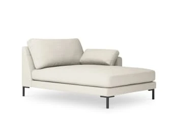 Micadoni Home Méridiennes Méridienne En Tissu Structuré Gris – Image 6