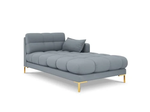 Micadoni Home Méridiennes Méridienne En Tissu Structuré Bleu Clair