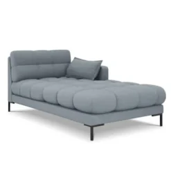 Micadoni Home Méridiennes Méridienne En Tissu Structuré Bleu Clair