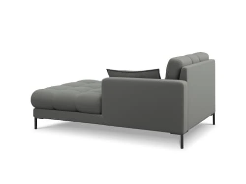 Micadoni Home Méridiennes Méridienne En Tissu Structuré Gris – Image 3