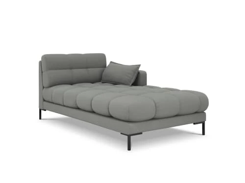 Micadoni Home Méridiennes Méridienne En Tissu Structuré Gris