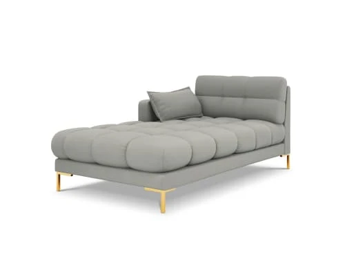 Micadoni Home Méridiennes Méridienne En Tissu Structuré Gris Clair