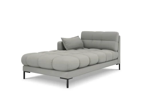 Micadoni Home Méridiennes Méridienne En Tissu Structuré Gris Clair