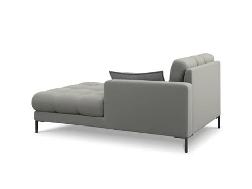 Micadoni Home Méridiennes Méridienne En Tissu Structuré Gris Clair – Image 3