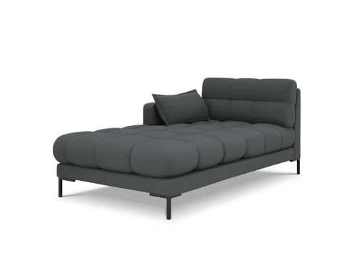 Micadoni Home Méridiennes Méridienne En Tissu Structuré Gris Foncé