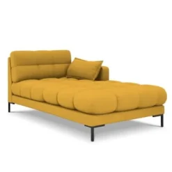 Micadoni Home Méridiennes Méridienne En Tissu Structuré Jaune