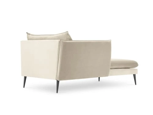 Micadoni Home Méridiennes Méridienne En Velours Beige – Image 3