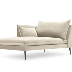 Micadoni Home Méridiennes Méridienne En Velours Beige