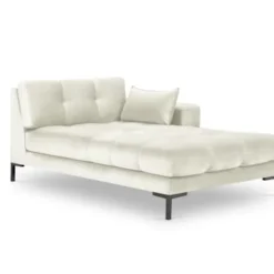 Micadoni Home Méridiennes Méridienne En Velours Beige Clair