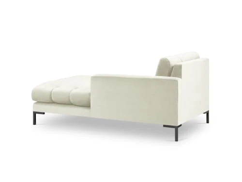 Micadoni Home Méridiennes Méridienne En Velours Beige Clair – Image 3