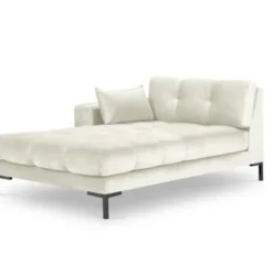 Micadoni Home Méridiennes Méridienne En Velours Beige Clair