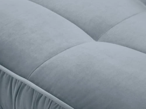 Micadoni Home Méridiennes Méridienne En Velours Bleu Clair – Image 4