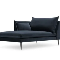 Micadoni Home Méridiennes Méridienne En Velours Bleu Foncé