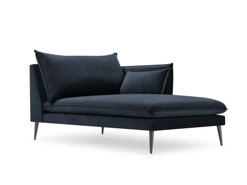 Micadoni Home Méridiennes Méridienne En Velours Bleu Foncé