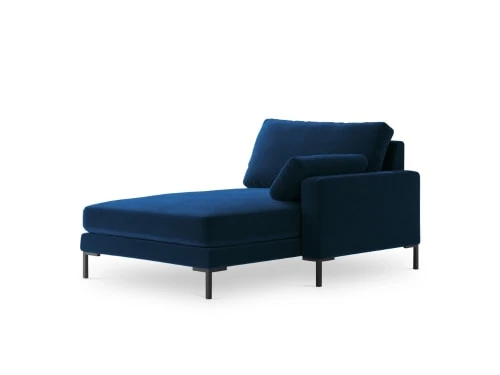 Micadoni Home Méridiennes Méridienne En Velours Bleu Roi – Image 3