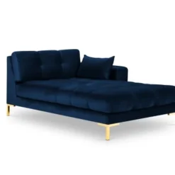 Micadoni Home Méridiennes Méridienne En Velours Bleu Roi