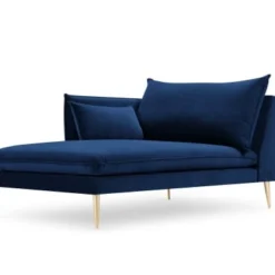 Micadoni Home Méridiennes Méridienne En Velours Bleu Roi