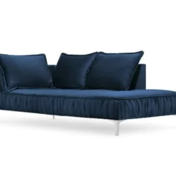 Micadoni Home Méridiennes Méridienne En Velours Bleu Roi