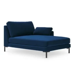 Micadoni Home Méridiennes Méridienne En Velours Bleu Roi