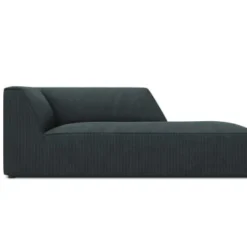 Micadoni Home Méridiennes Méridienne En Velours Côtelé Bleu