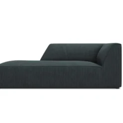 Micadoni Home Méridiennes Méridienne En Velours Côtelé Bleu